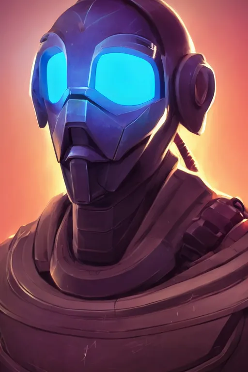 Image similar to epic mask helmet robot ninja portrait stylized as fornite style game design fanart by concept artist gervasio canda, behance hd by jesper ejsing, by rhads, makoto shinkai and lois van baarle, ilya kuvshinov, rossdraws global illumination radiating a glowing aura global illumination ray tracing hdr render in unreal engine 5