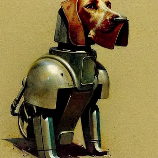 Image similar to ( ( ( ( ( 1 9 5 0 s retro future robot android box dog. muted colors. ) ) ) ) ) by jean - baptiste monge!!!!!!!!!!!!!!!!!!!!!!!!!!!!!!