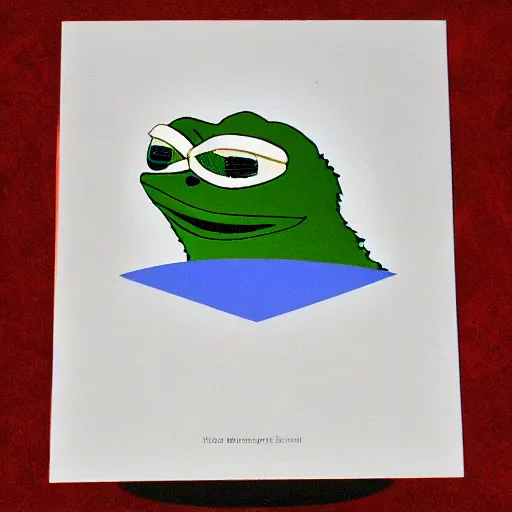 Prompt: the rarest pepe,