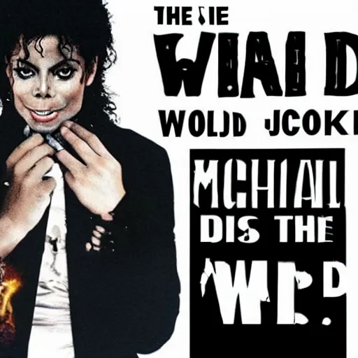 Prompt: the end of the world caused by Michael Jackson