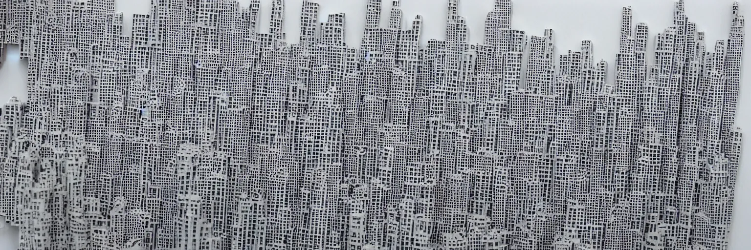 Image similar to cityscape architecture paper art