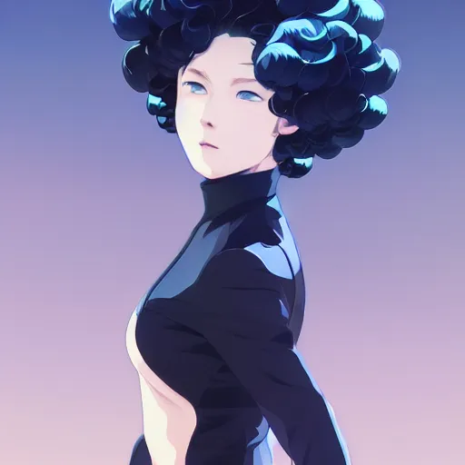 Image similar to tatsumaki aqua wearing a jacket, trending on pixiv, light and shadow effects, intricate, highly detailed, digital painting, art station, concept art, smooth, sharp focus, illustration, advanced digital anime art, atmospheric lighting, detailed face, by wlop ilya kuvshinov krenz cushart