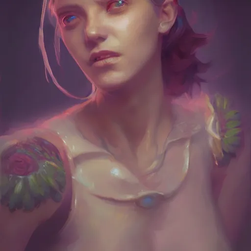 Image similar to a beautiful portrait of a female huggy wuggy from poppy playtime video game, fullbody, oil painting, Greg Rutkowski, Charlie Bowater, Beeple, unreal 5, DAZ, hyperrealistic, octane render, RPG portrait, dynamic lighting, fantasy art, beautiful face