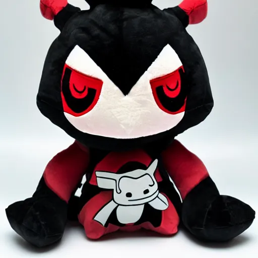 Prompt: cute fumo plush of the party assassin who strikes from the shadows