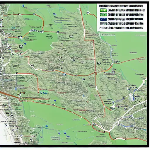 accurate map of oregon, driving directions from | Stable Diffusion