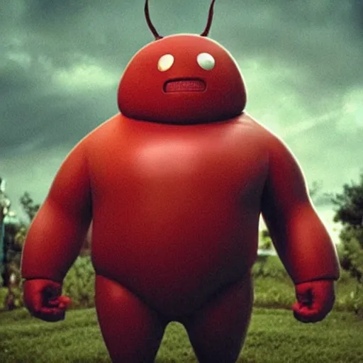 Image similar to “ baymax in horror movie, terrifying, rated r ”