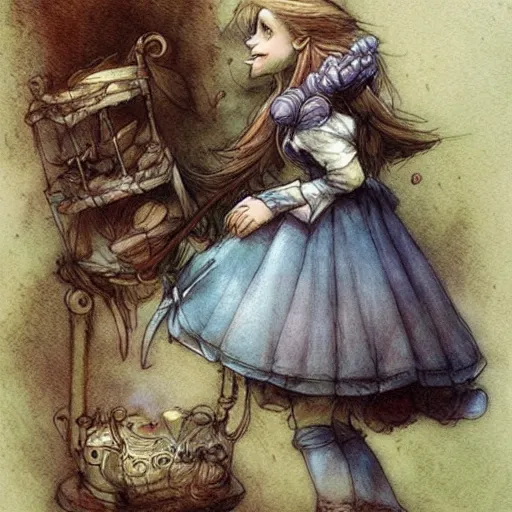 Image similar to ( ( ( ( ( alice in wonderland disney. muted colors. ) ) ) ) ) by jean - baptiste monge!!!!!!!!!!!!!!!!!!!!!!!!!!!