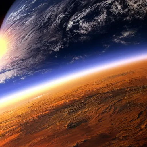 Image similar to image of the earth about to explode, 4 k, realistic