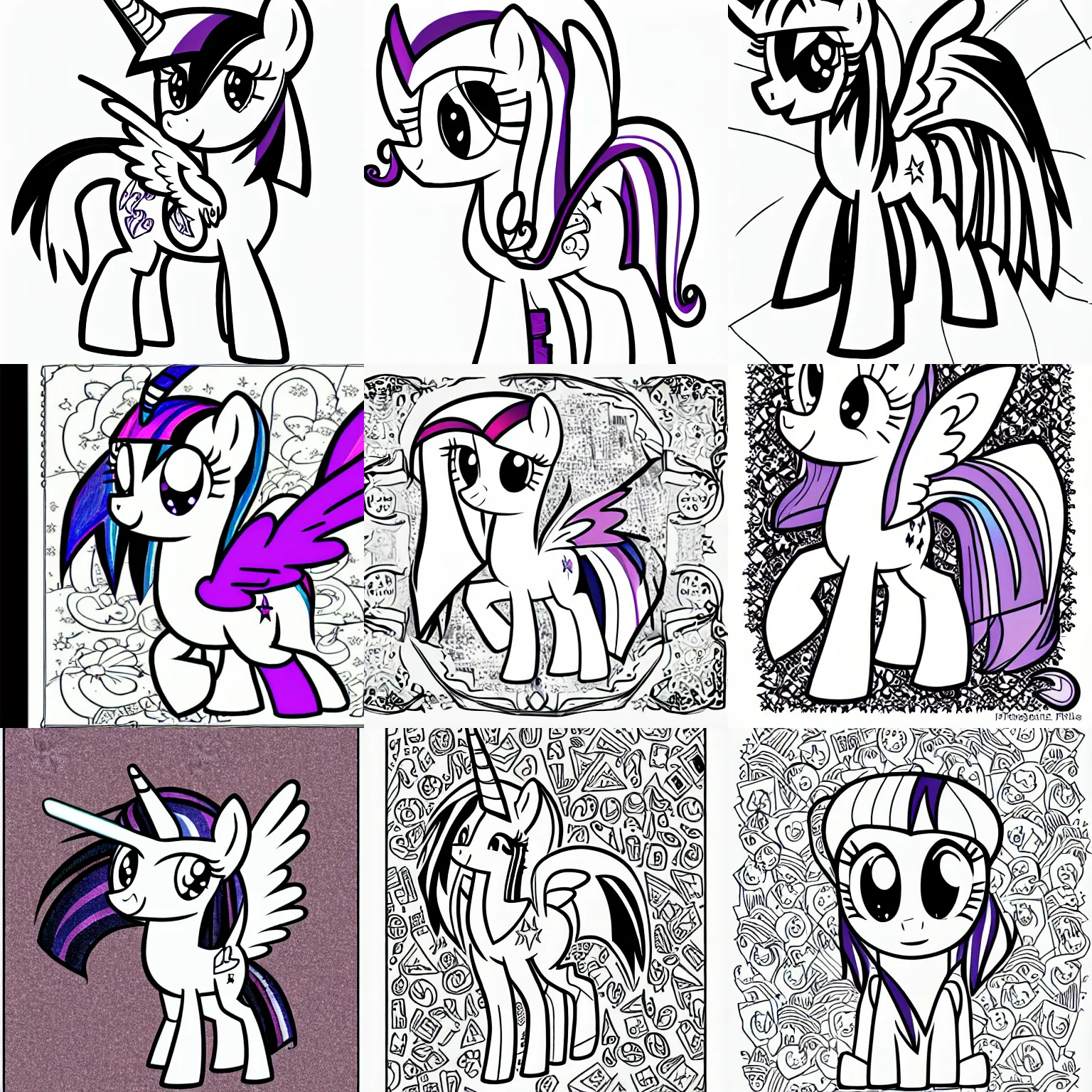 Twilight Sparkle from My Little Pony Coloring Page