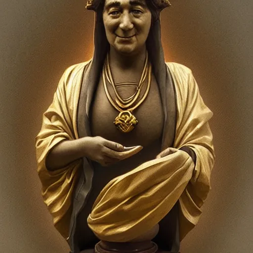 Image similar to amazing lifelike award winning marble bust of Bernard manning trending on art station artgerm Greg rutkowski alphonse mucha arno breker cinematic