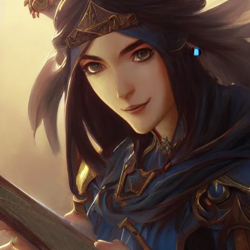 Image similar to Closeup of Lucina from Fire Emblem, D&D, fantasy, intricate, elegant, highly detailed, digital painting, artstation, concept art, matte, sharp focus, illustration, hearthstone, art by Artgerm and Greg Rutkowski and Alphonse Mucha