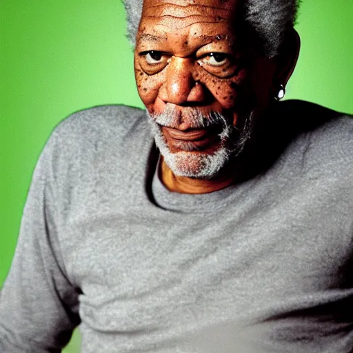 Prompt: Morgan freeman as the hulk