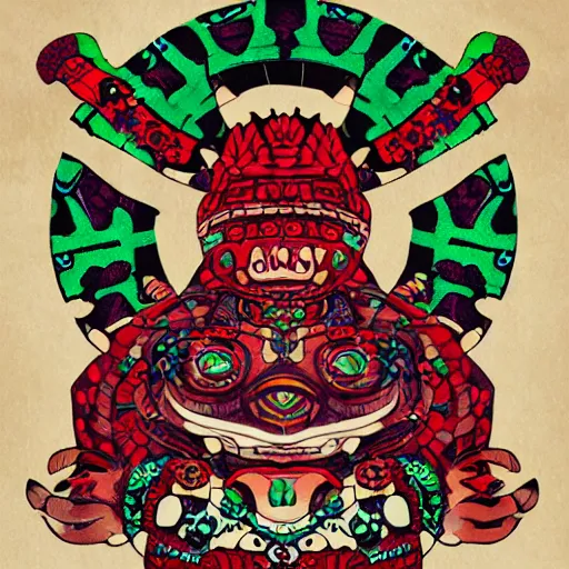 Image similar to portrait of xolotl