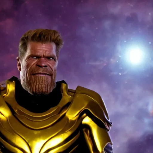 Prompt: willem dafoe as thanos, hd 4k photo, cinematic lighting