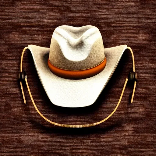 Image similar to phone wearing a cowboy hat, detailed