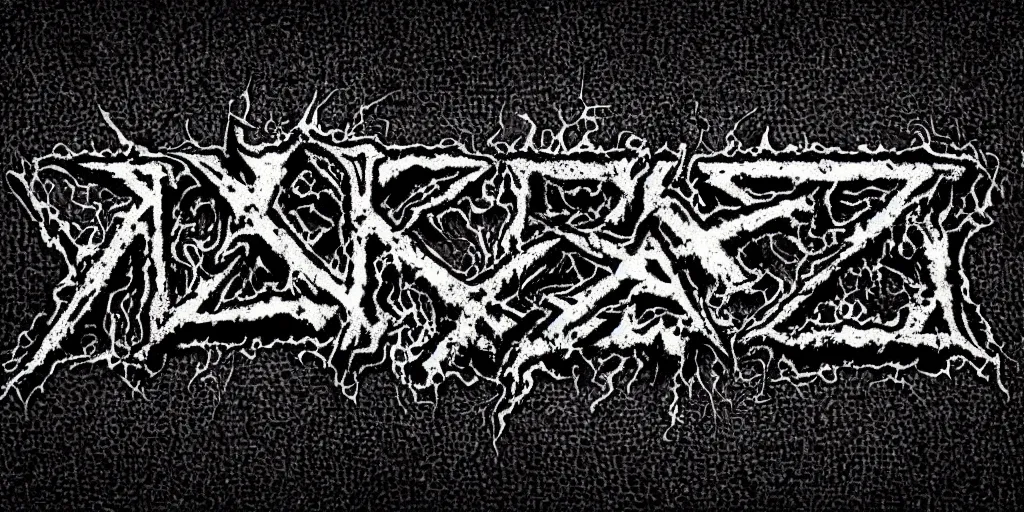 Image similar to 90s old school death metal band logo