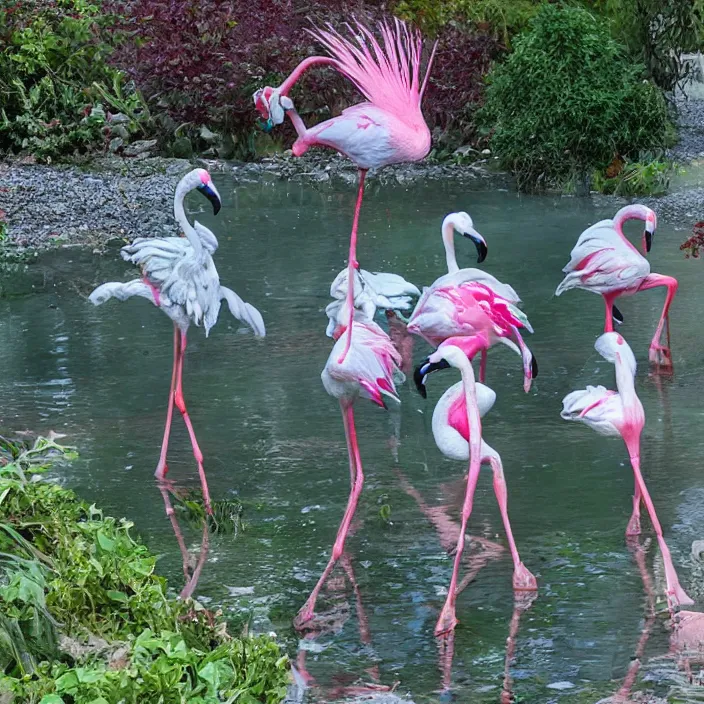 Image similar to flamingo lawn monsters at vanvcouver,british columbia,canada