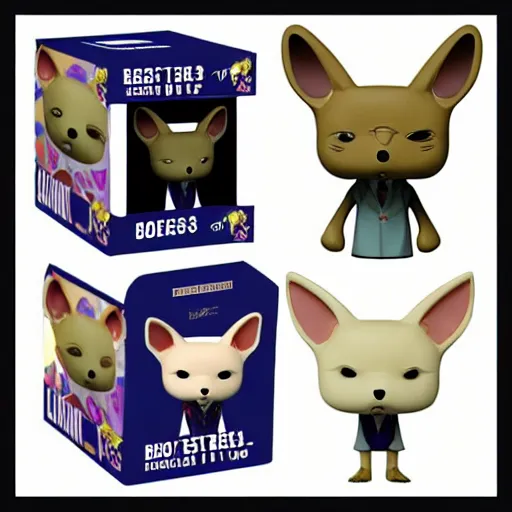 Prompt: Beastars Funko POP with box,