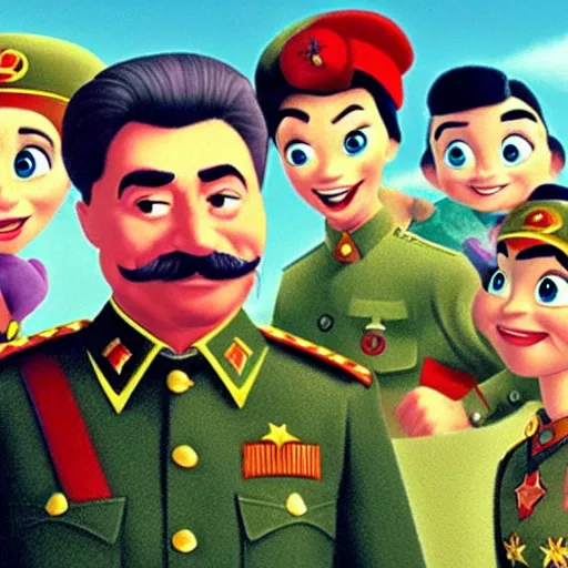 Image similar to Joseph Stalin in a Disney Pixar Movie