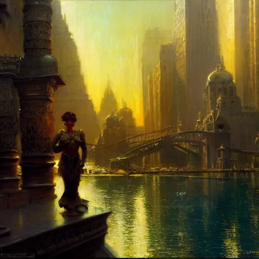 Prompt: babylon the city. highly detailed painting by gaston bussiere, craig mullins, j. c. leyendecker 8 k