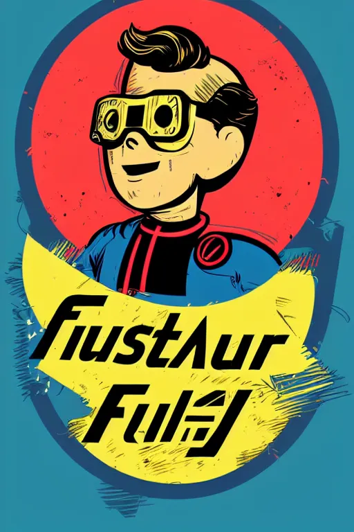 Image similar to fallout 7 6 retro futurist illustration art by butcher billy, sticker, colorful, illustration, highly detailed, simple, smooth and clean vector curves, no jagged lines, vector art, smooth andy warhol style