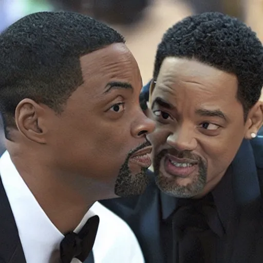 Prompt: Chris Rock slaping Will Smith