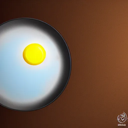 Prompt: an egg fried on a pan, the moon replaces the yolk, digital art, trending on artstation