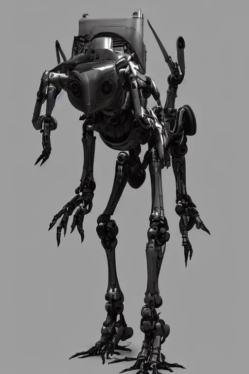 Prompt: a scifi robot made by weta workshop, futuristic, punk, sci - fi, hard surface modeling, concept art, boston dynamics,