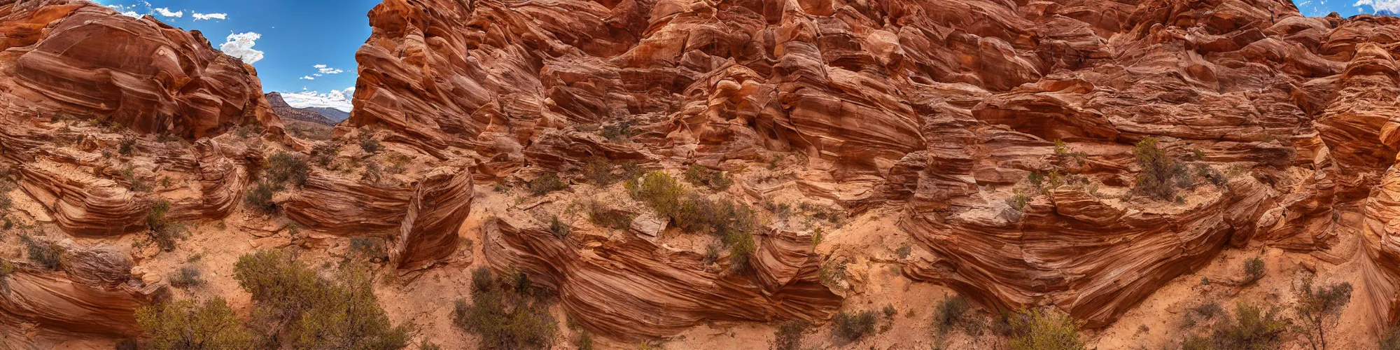 Image similar to panorama view of Golden Cathedral in Neon Canyon, Escalante National Park, Utah, 360*