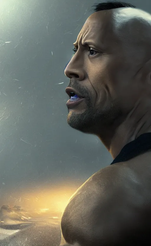 Image similar to dwayne johnson as the president, dynamic lighting, photorealistic fantasy concept art, trending on art station, stunning visuals, creative, cinematic, ultra detailed