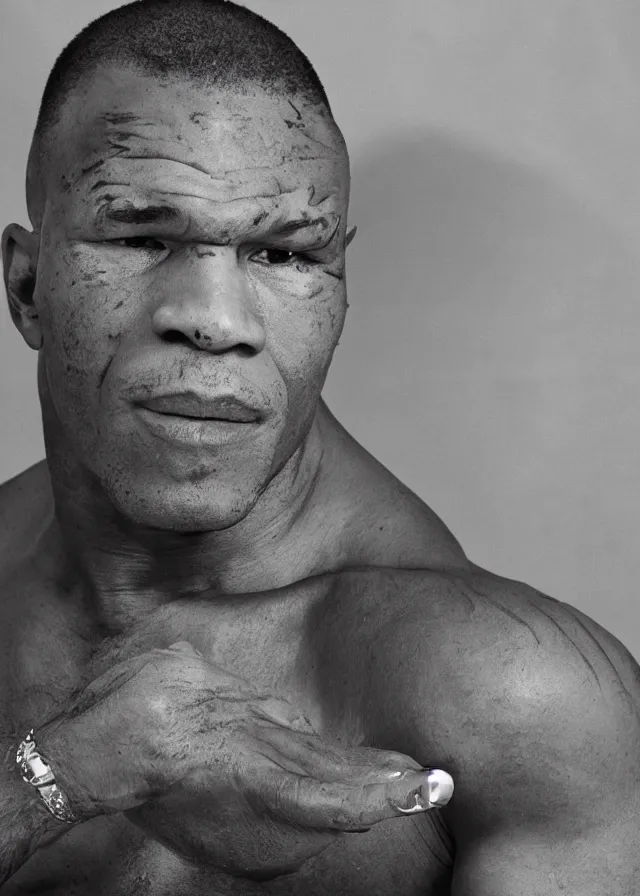 Image similar to photo portrait of Mike Tyson