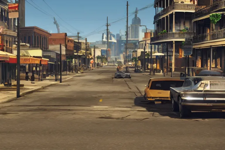 Prompt: Concept Art of Grand Theft Auto 6: New Orleans, for ps5, Highly Detailed, Unreal engine 5, HD, 8k, GTX 3090, 🔥 😎 🕹️ 👀