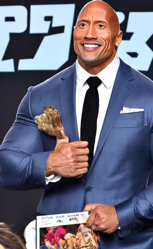 Image similar to Dwayne Johnson on Taro card