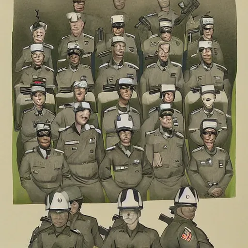 Image similar to united states military drawn by kousaki