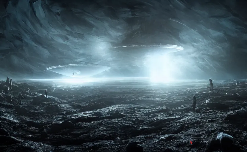 Prompt: a nordic extraterrestrial spaceship at the end of the worm hole leading to planet earth, epic scene, extremely detailed masterpiece, extremely moody lighting, glowing light and shadow, atmospheric, shadowy, cinematic, god lighting