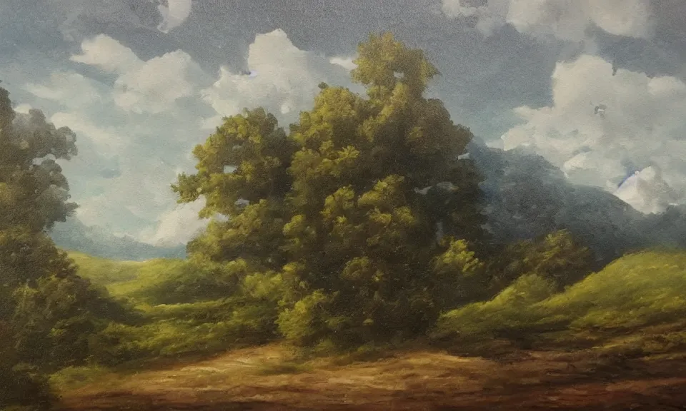 Prompt: a beautiful painting of a landscape