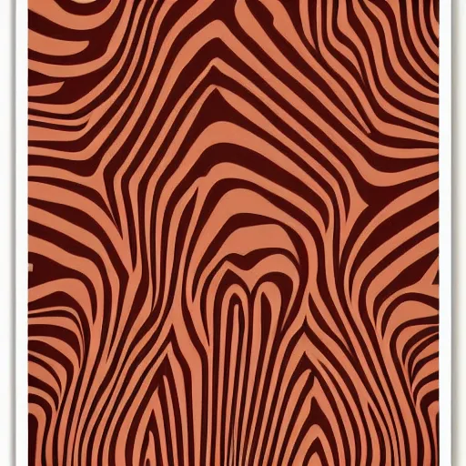 Image similar to minimal psychedelic red and brown poster