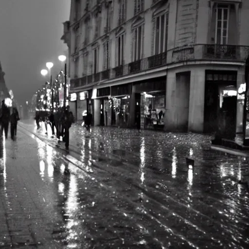Image similar to photo rainy night in paris, reflections