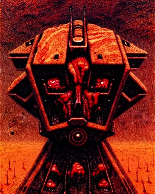 Prompt: bleeding gundam made of meat drawn by beksinski, high definition, lovecraftian