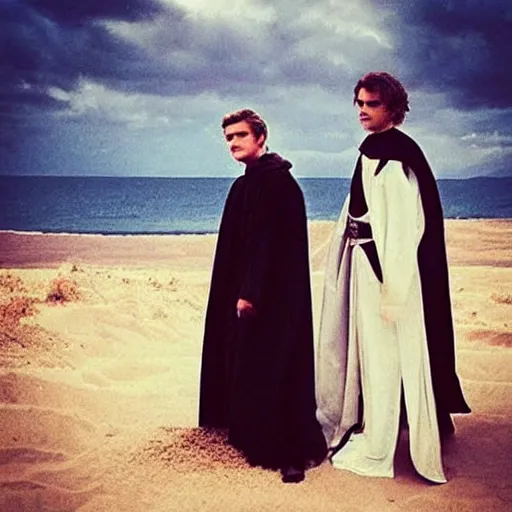 Prompt: “Sand and Anakin, enemies to lovers”