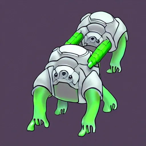 Image similar to an isometric tardigrade