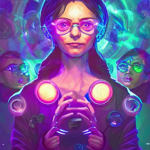 Image similar to skill magic geek inside matrix deepdream radiating a glowing aura stuff loot legends stylized digital illustration video game icon artstation lois van baarle, ilya kuvshinov, rossdraws,