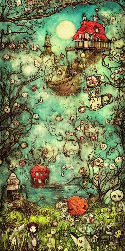 Image similar to a summer scene by alexander jansson