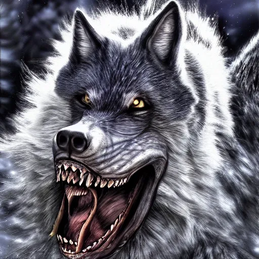Prompt: werewolf, Photo, Realistic, Hyper detailed,