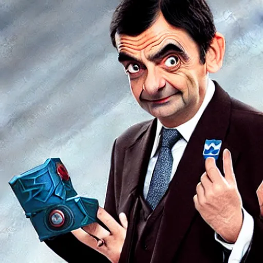 Image similar to mr bean is now a member of the avengers