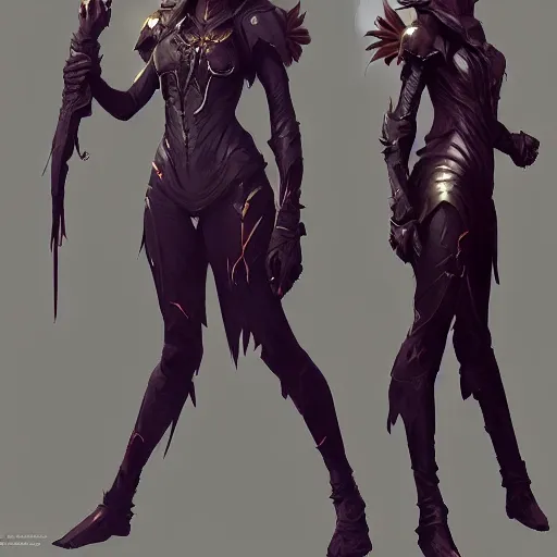 Image similar to trending on artstation, dhamphir, vampire, character design, concept art, style of greg rutkowski, makoto shinkai, forward facing, fantasy armor, highly detailed, digital art, female