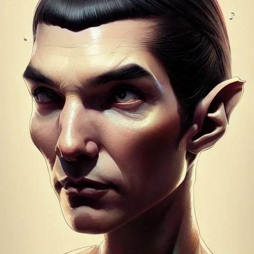 Prompt: beautiful natural Mr. Spock, intricate, elegant, highly detailed, digital painting, artstation, concept art, smooth, sharp focus, illustration, art by artgerm and greg rutkowski and alphonse mucha and loish and WLOP