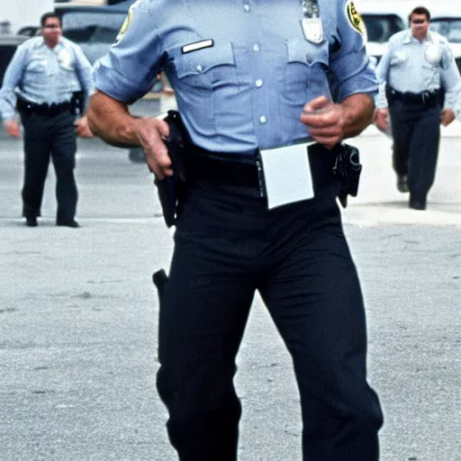 Image similar to movie still of cristiano ronaldo as a police officer in the movie Heat (1995), cinematic, dante spinotti,