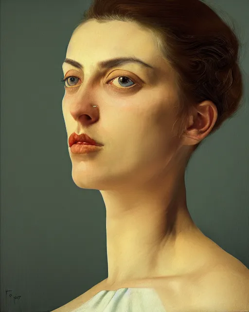 Prompt: portrait of a woman with a woman, clemente, francescomau wilson, filonov, beautiful face, octane rendering