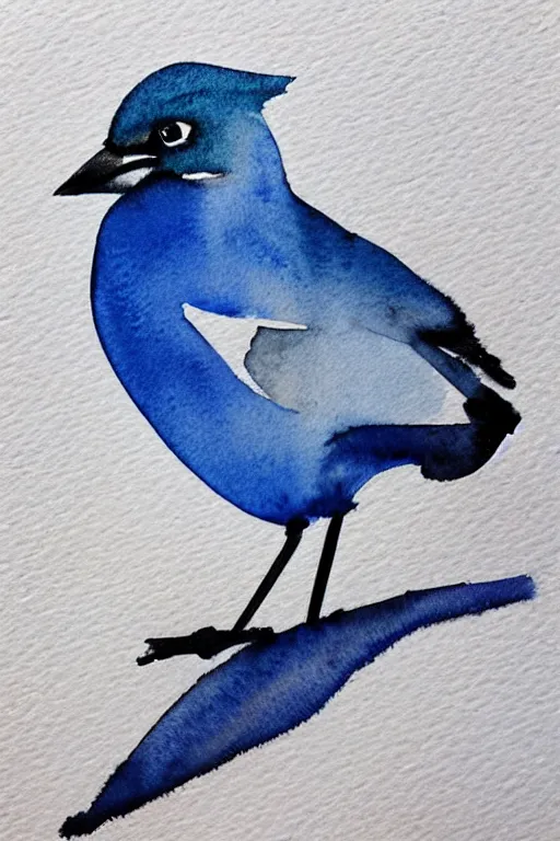 tattoo of a California scrub jay, nature illustration, Stable Diffusion